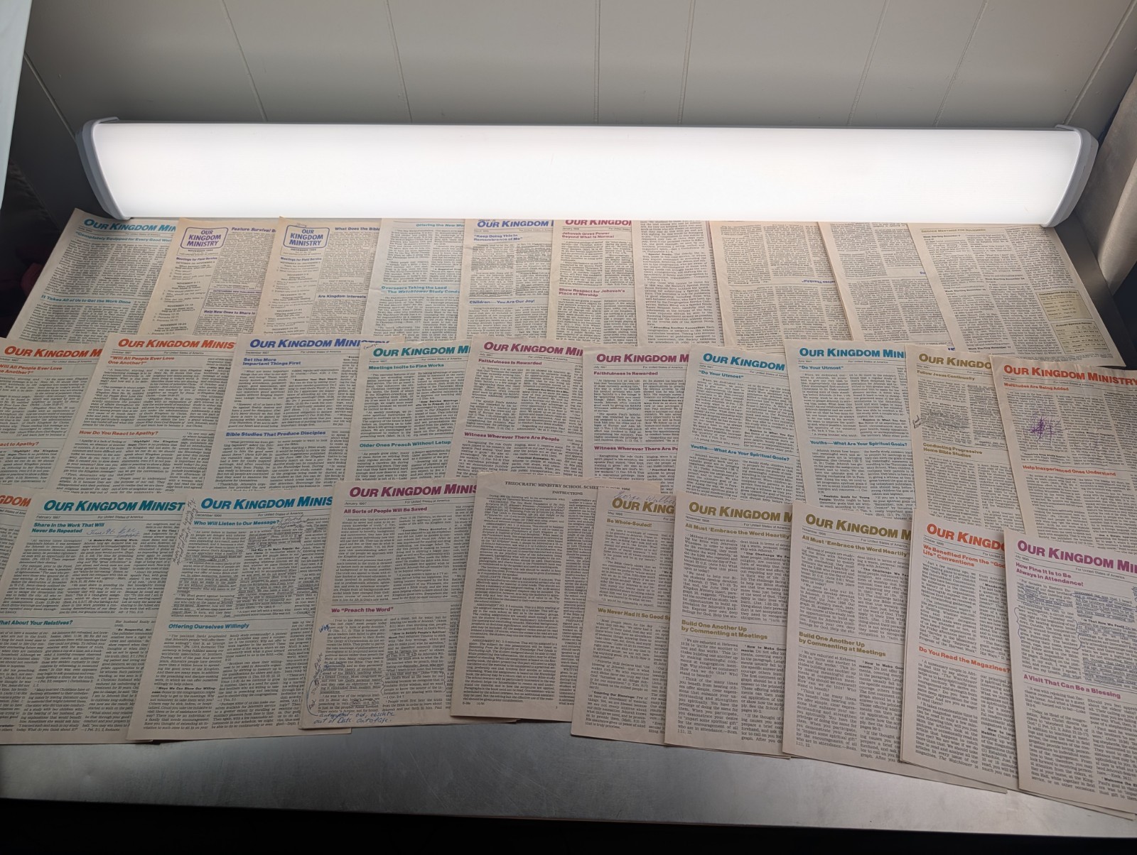 Our Kingdom Ministry Jehovah's Witness 80s-90s School Material 80 Sheets Lot #6 Our Kingdom Ministry Jehovah's Witness 80s-90s School Material 80 Sheets Lot #6