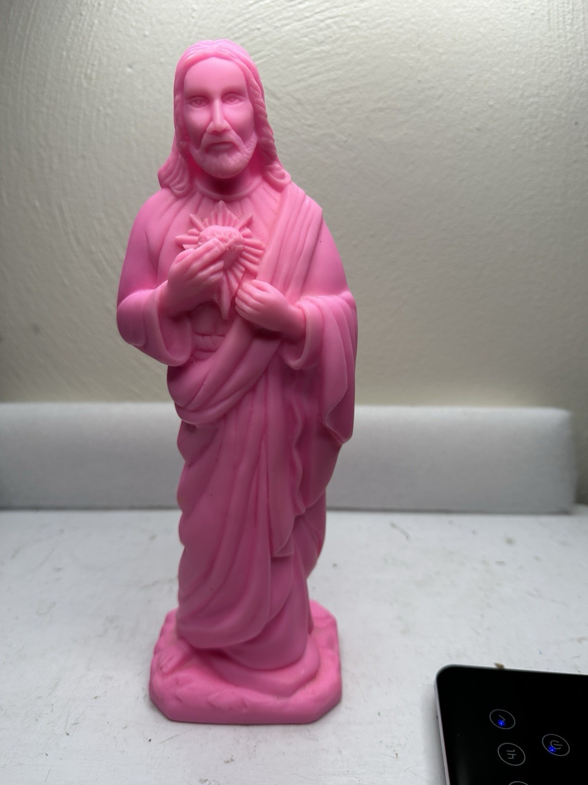 Rare Vintage Bright Pink Answer Me Jesus Magic 8 Ball Figurine 11" ππΌπ± Rare Vintage Bright Pink Answer Me Jesus Magic 8 Ball Figurine 11" ππΌπ±