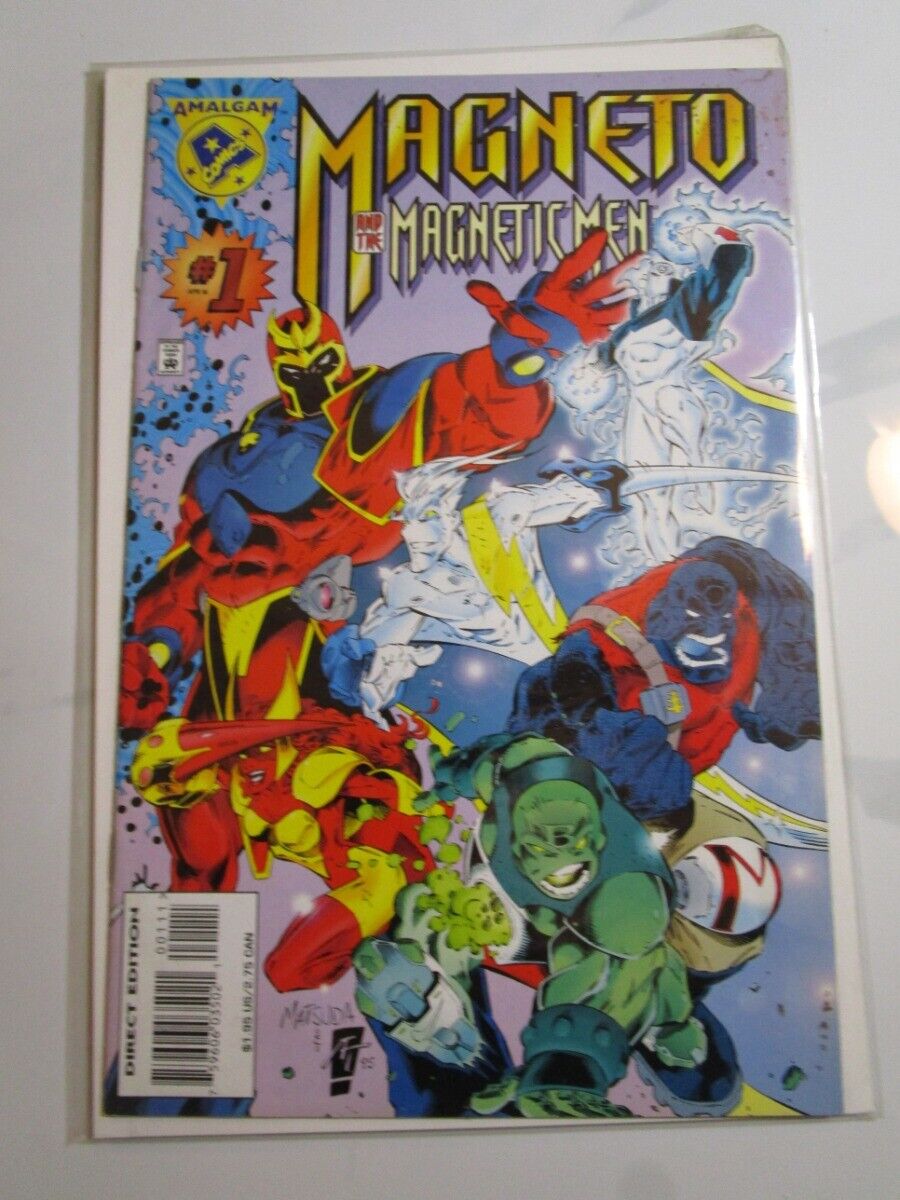 MAGNETO AND THE MAGNETIC MEN #1 (1996, Amalgam Comic) MARVEL DC CROSSOVER-