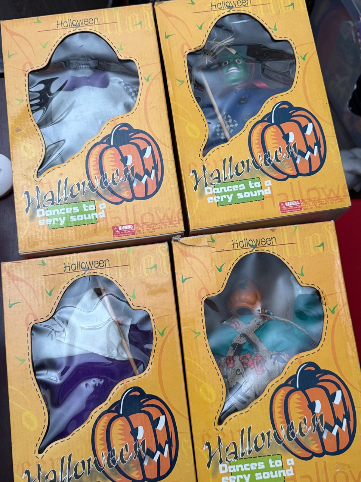 Vintage Animated Halloween Figure LOT OF 4 Rare - 1990s NOT Telco (READ) Vintage Animated Halloween Figure LOT OF 4 Rare - 1990s NOT Telco (READ)