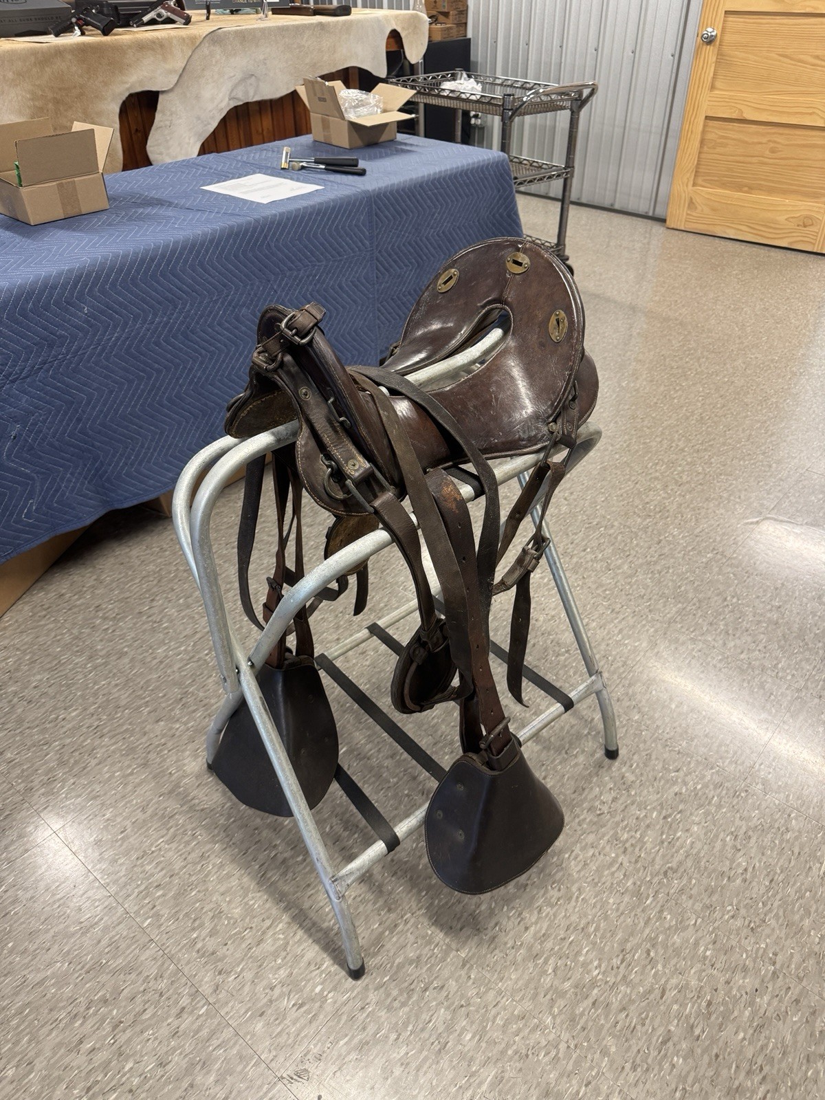 Original US Military McClellan Calvary Saddle 11” seat US Hooded Stirrups Original US Military McClellan Calvary Saddle 11” seat US Hooded Stirrups