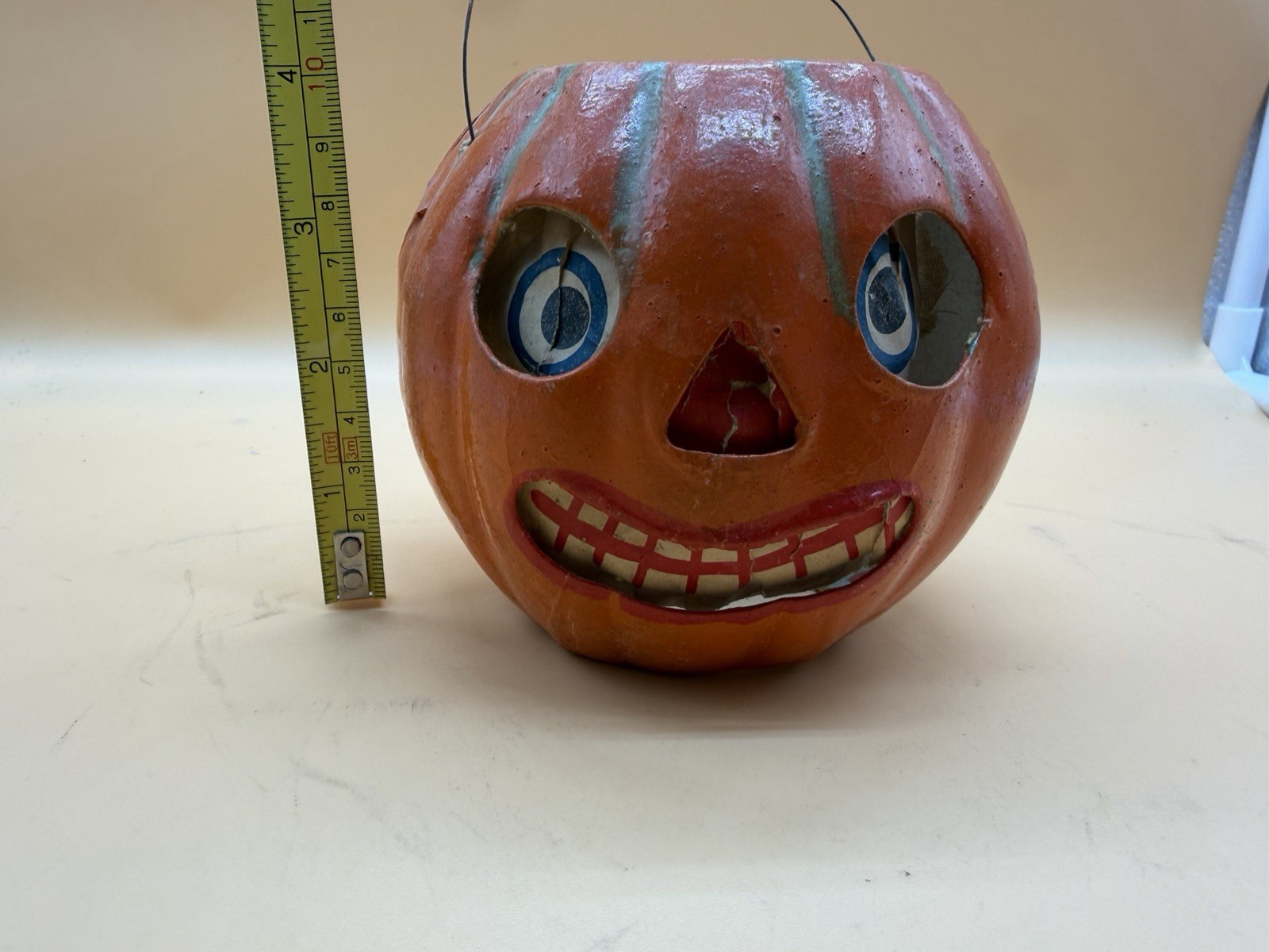 Antique Vintage Halloween German Jack o' Lantern JOL 4" Pressed Cardboard Antique Vintage Halloween German Jack o' Lantern JOL 4" Pressed Cardboard