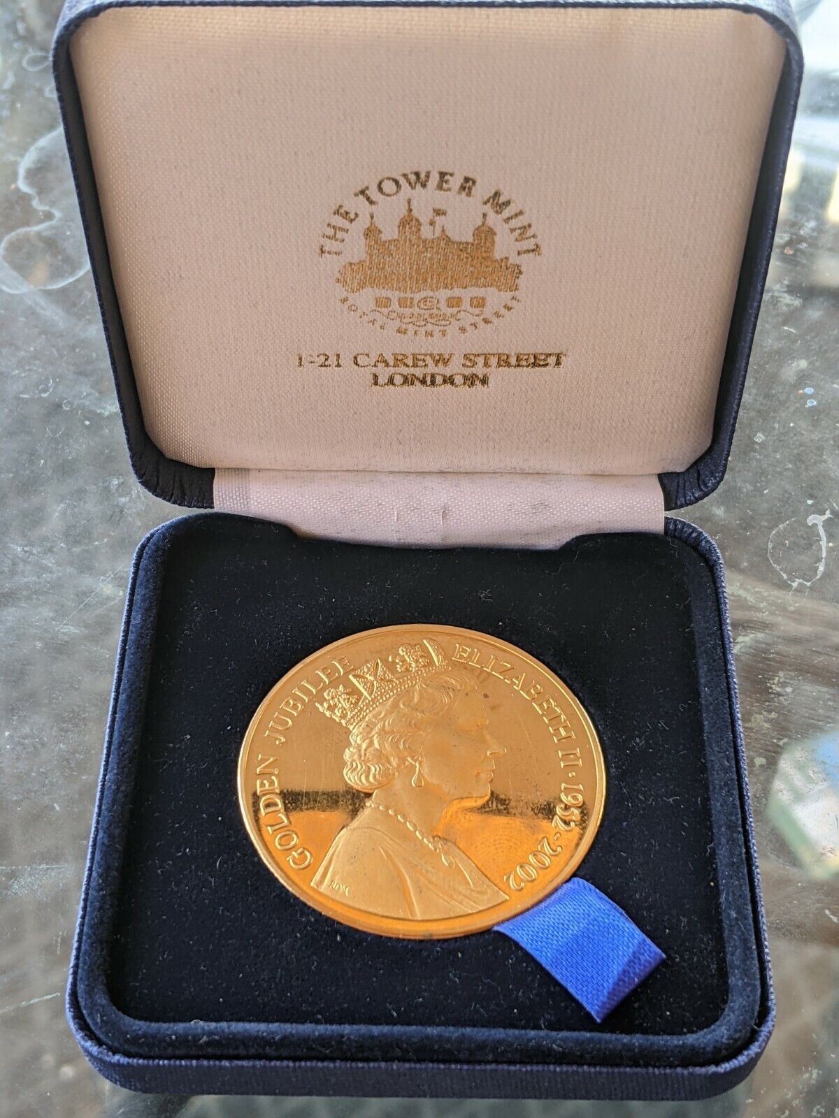 Golden Jubilee Elizabeth II 1952-2002 commemorative medallion