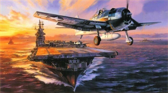 Scramble for the Marianas by Nicolas Trudgian signed by US Navy Hellcat Aces Scramble for the Marianas by Nicolas Trudgian signed by US Navy Hellcat Aces