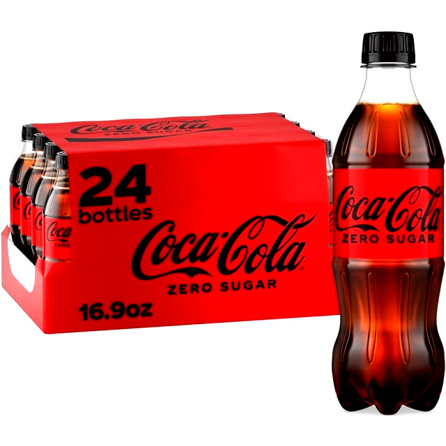Coca-Cola Zero Sugar 16.9 fl oz Bottles 24 Pack ING Coca-Cola Zero Sugar 16.9 fl oz Bottles 24 Pack ING
