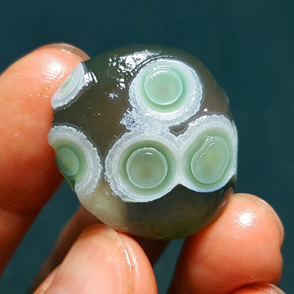 Rare13G Natural Gobi agate eye Agate Madagascar 42A58+ Rare13G Natural Gobi agate eye Agate Madagascar 42A58+