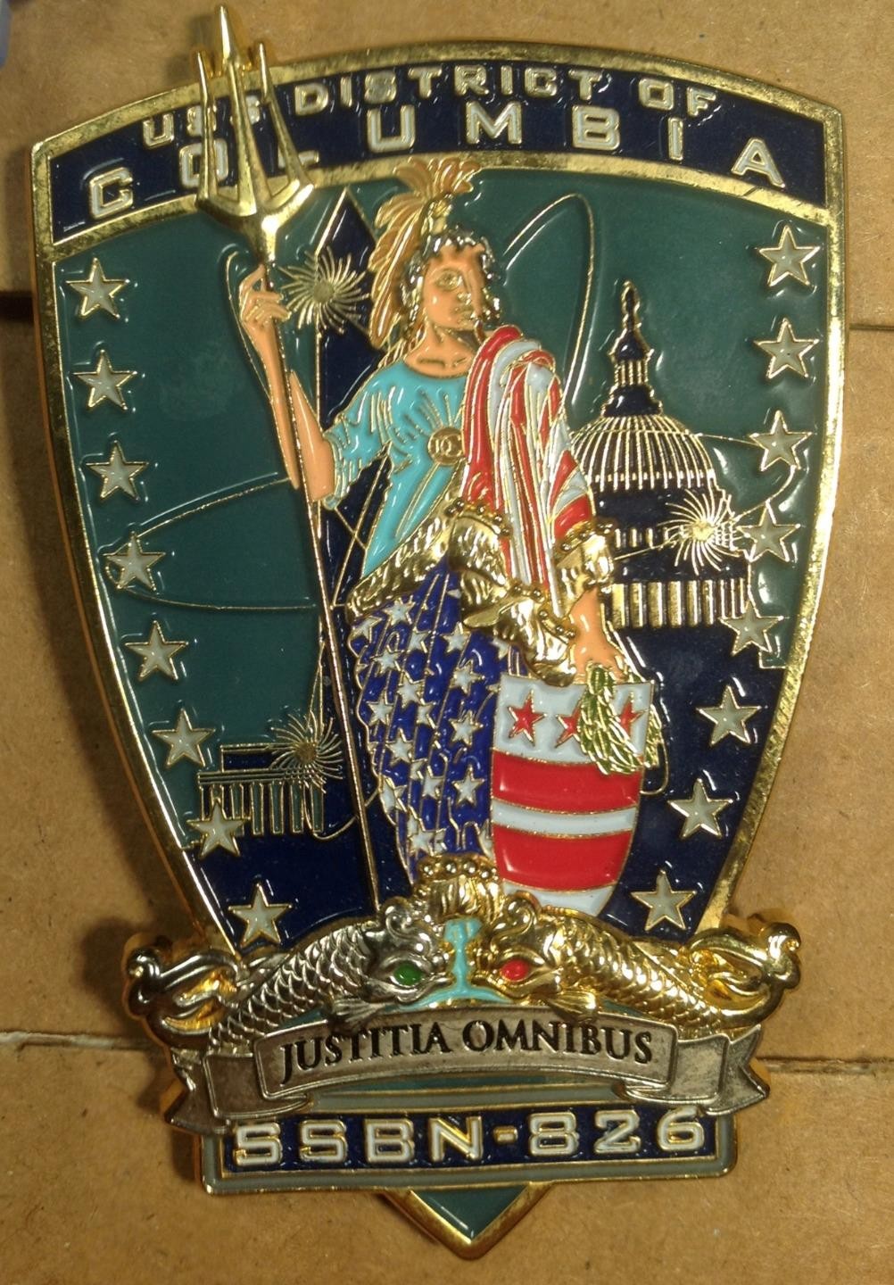 USS District of Columbia SSBN 826 USN Navy Submarine Service Challenge Coin USS District of Columbia SSBN 826 USN Navy Submarine Service Challenge Coin