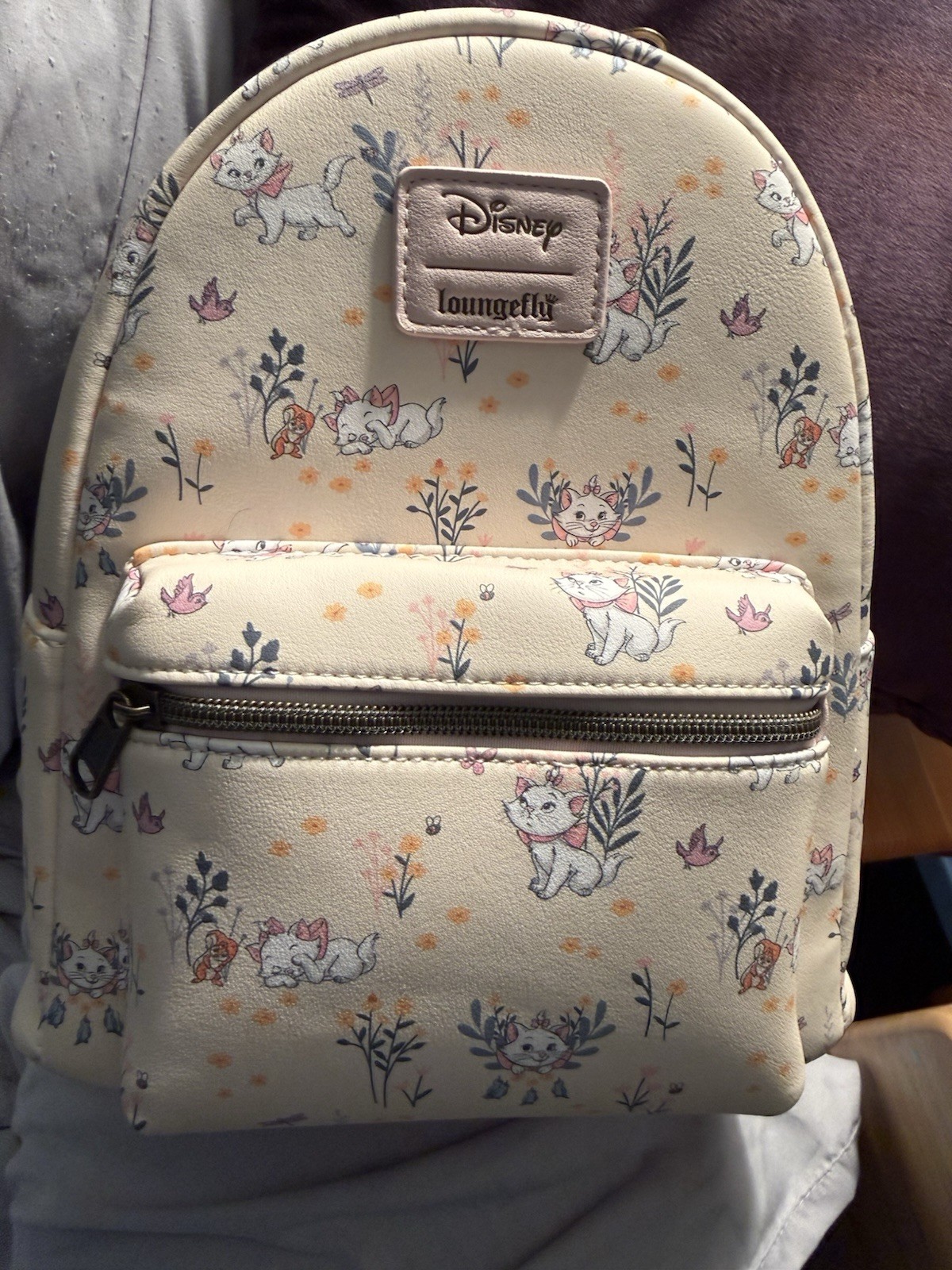 Loungefly Disney The Aristocats Marie & Flowers Mini Backpack- NEW with Tags