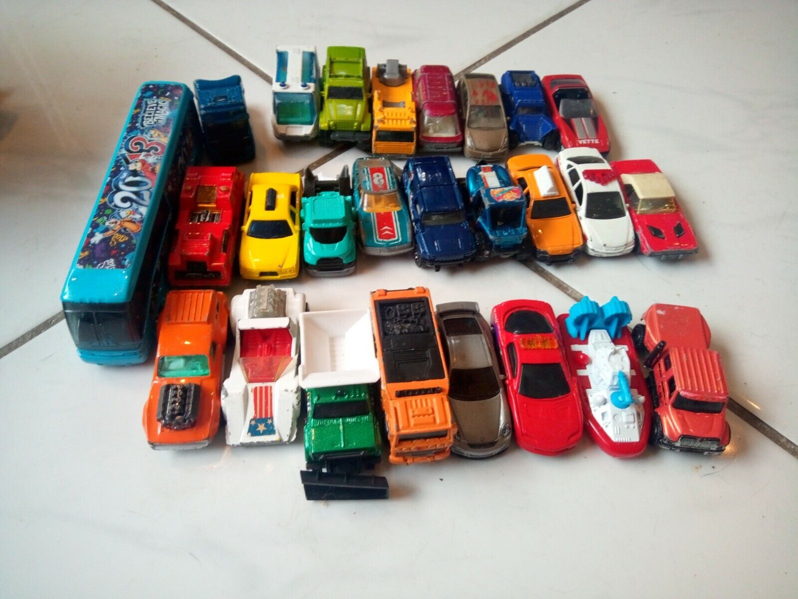 Matchbox 26 Car Lot Unsorted Some Very Old