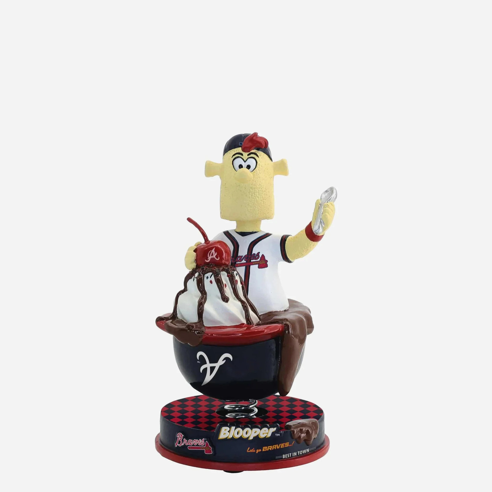 Blooper Atlanta Braves Ice Cream Helmet Bobblehead MLB Blooper Atlanta Braves Ice Cream Helmet Bobblehead MLB