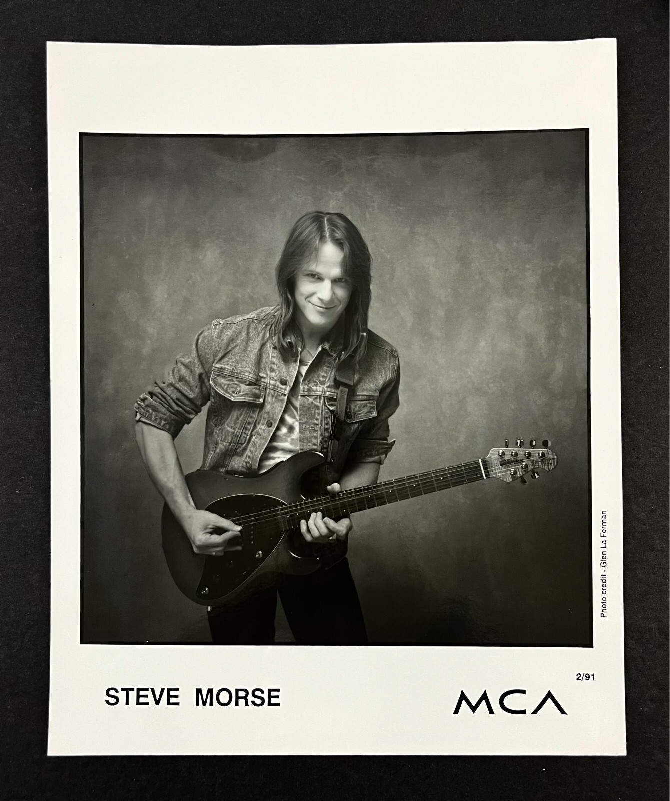 1991 Steve Morse Guitarist Musician Dixie Dregs Deep Purple Vintage Promo Photo 1991 Steve Morse Guitarist Musician Dixie Dregs Deep Purple Vintage Promo Photo