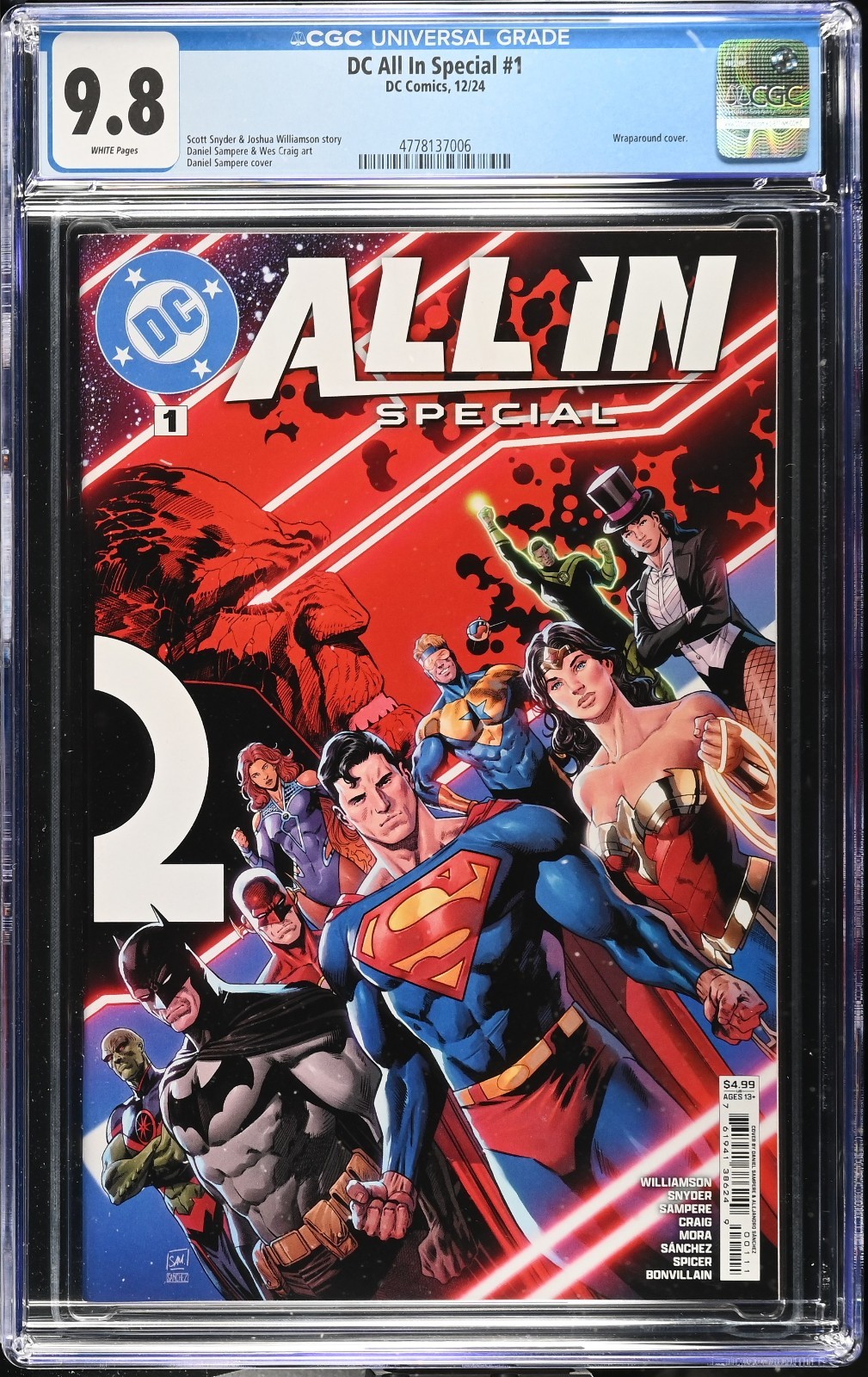 Dc All in Special #1 CGC 9.8 1st Print 1stAbsolute Batman Wonder Woman Superman