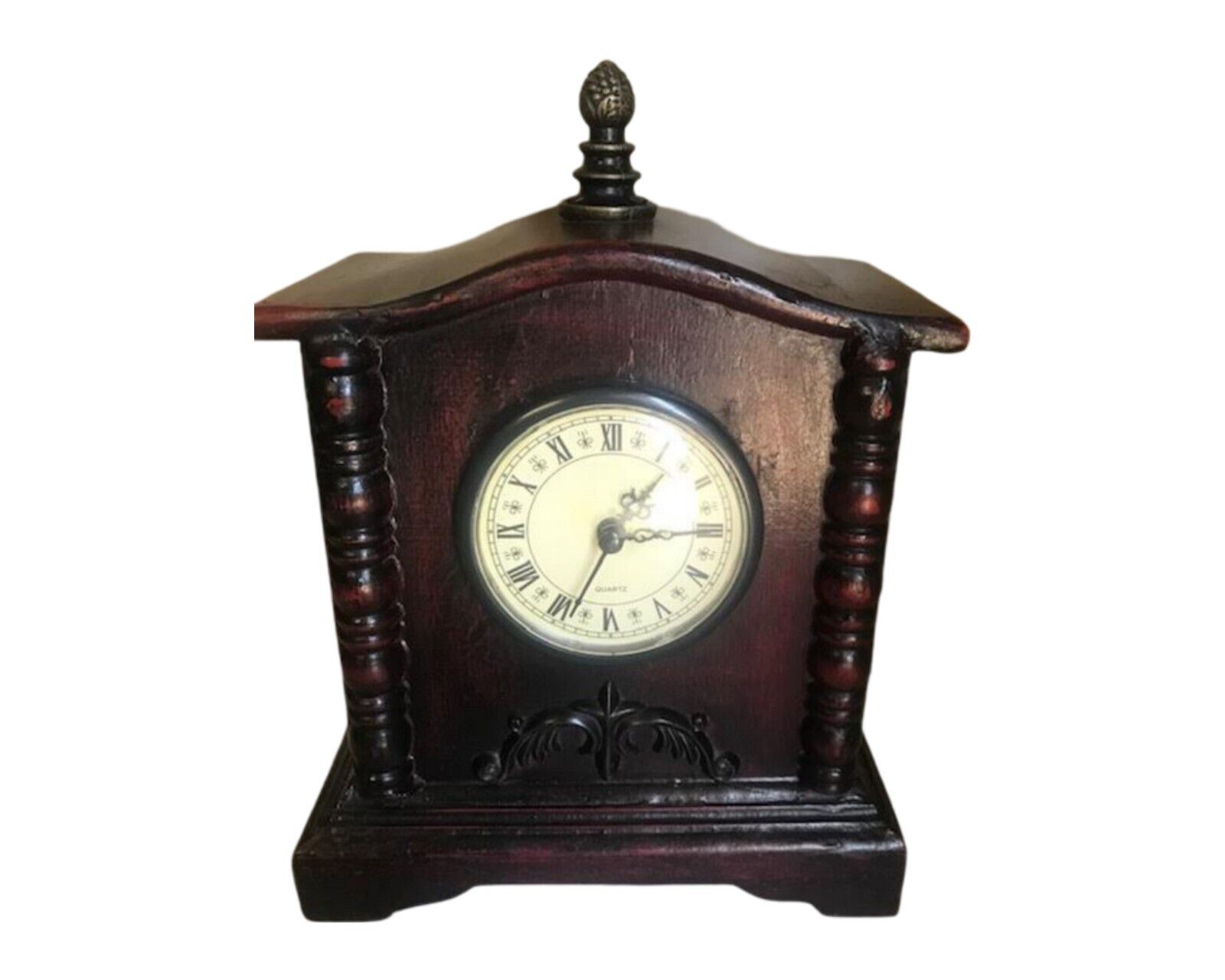 Wooden Mantel Clock with 3\