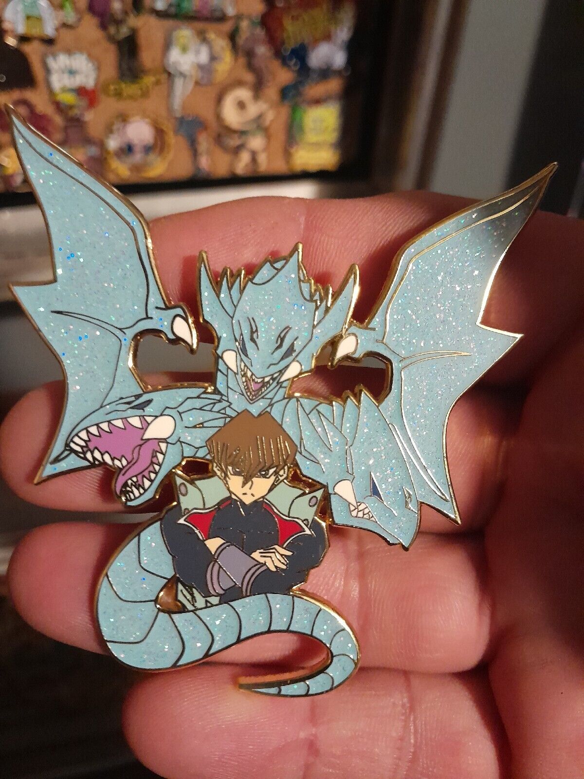 Anime Blue Dragon Large Rare Enamel lapel Hat Pin
