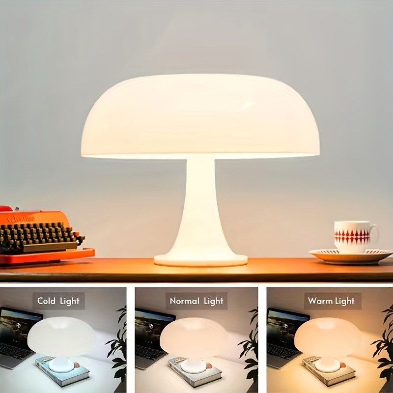 Vintage Orange Mushroom Lamp Mid Century Modern Retro Minimalist Table Lamp Vintage Orange Mushroom Lamp Mid Century Modern Retro Minimalist Table Lamp