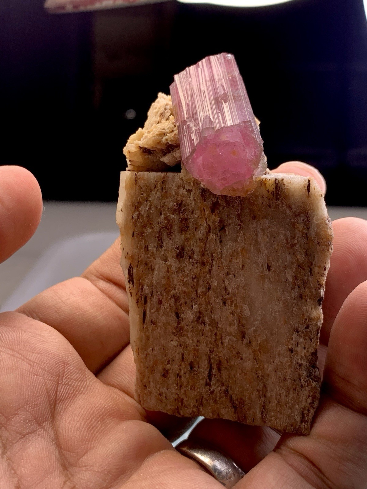 Natural Lovely Watermelon Tourmaline specimen 116-Gram Natural Lovely Watermelon Tourmaline specimen 116-Gram
