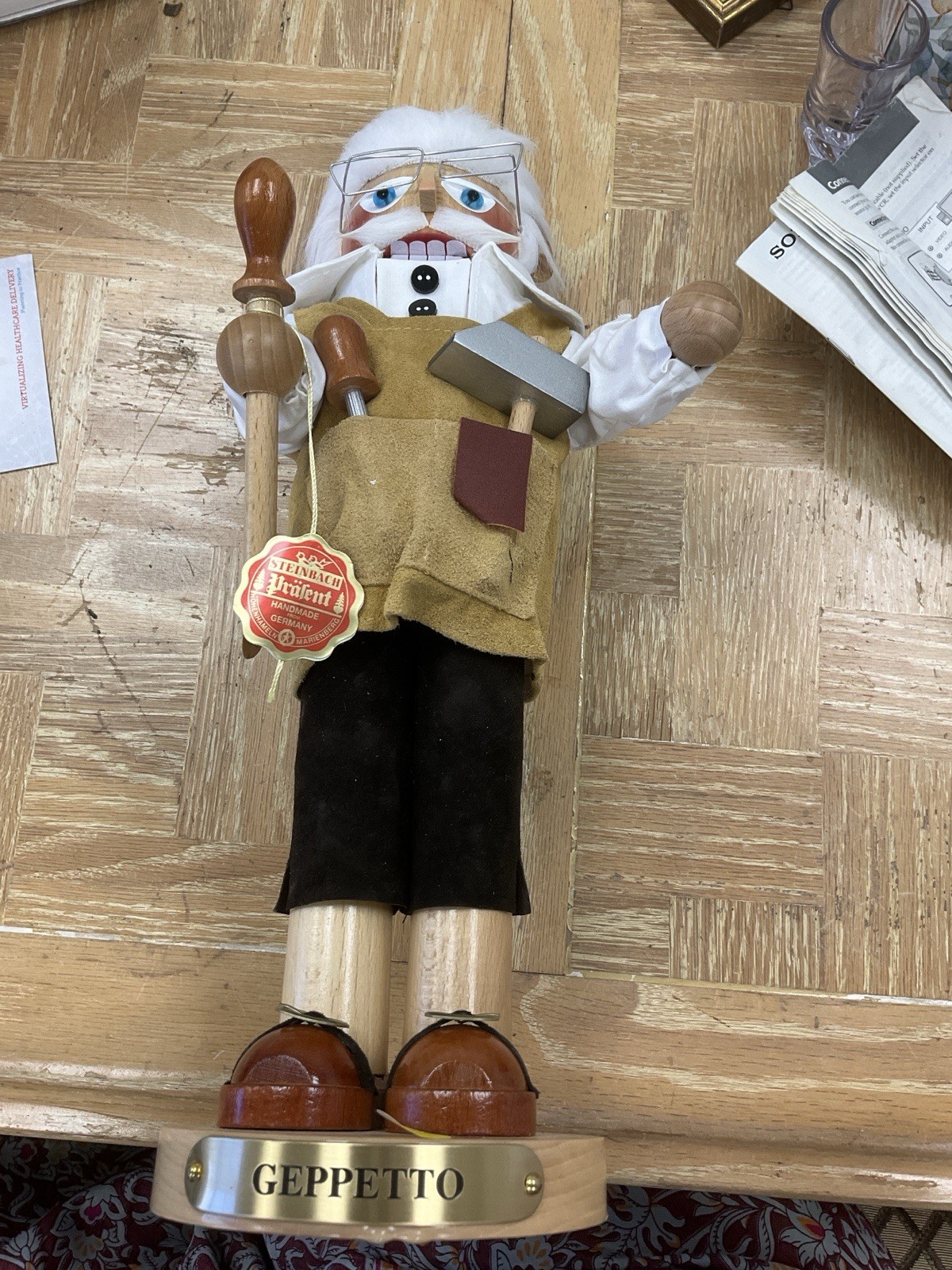 Vintage Steinbach Gepetto Nutcracker 16" Nib Vintage Steinbach Gepetto Nutcracker 16" Nib