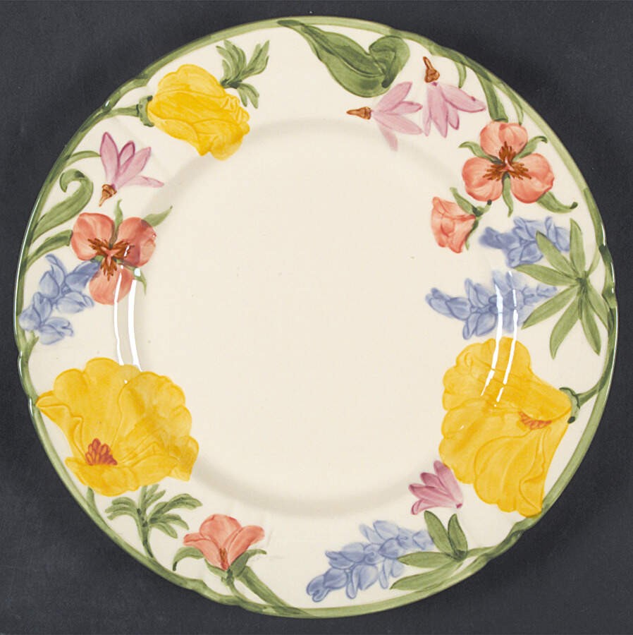 Franciscan Wildflower Luncheon Plate 142635 Franciscan Wildflower Luncheon Plate 142635