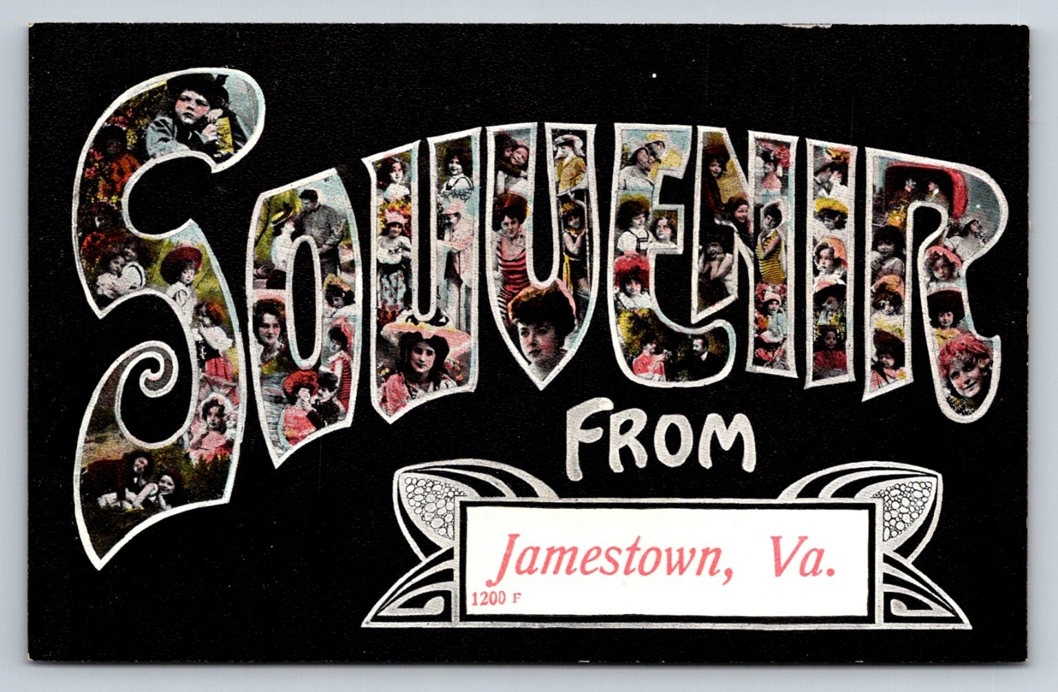 Souvenir From Jamestown VA Collage Postcard I. Stern Made in Germany 1907-1915 Souvenir From Jamestown VA Collage Postcard I. Stern Made in Germany 1907-1915