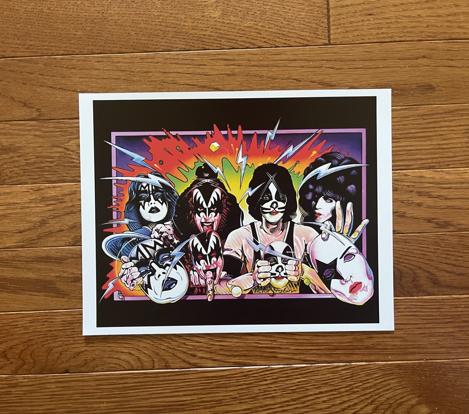 KISS Art Print Photo 11" x 14" UNMASKED 1980 Poster 1980's Vintage Ace Frehley +