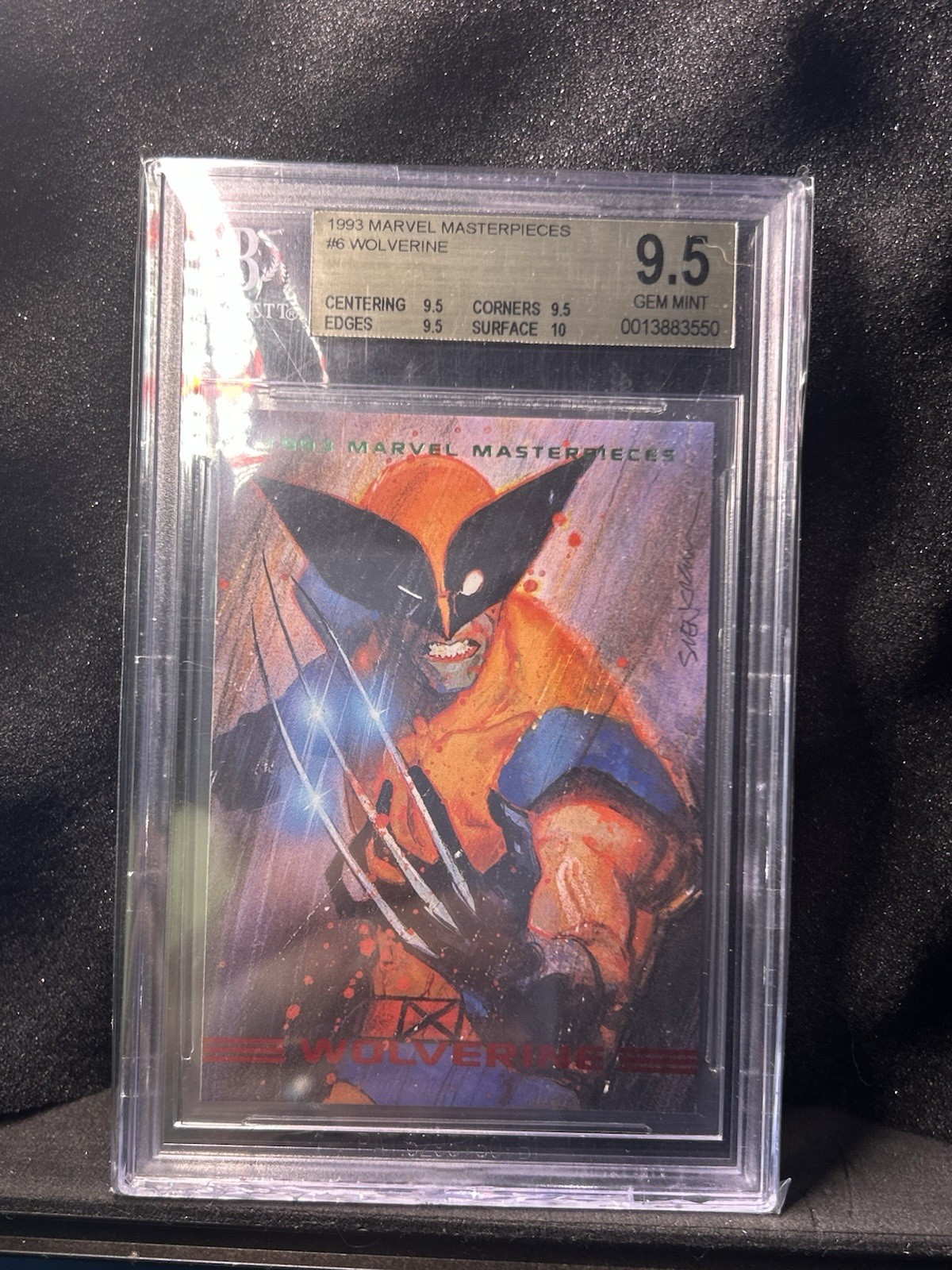 1993 Marvel Masterpieces #6 Wolverine BGS 9.5 1993 Marvel Masterpieces #6 Wolverine BGS 9.5