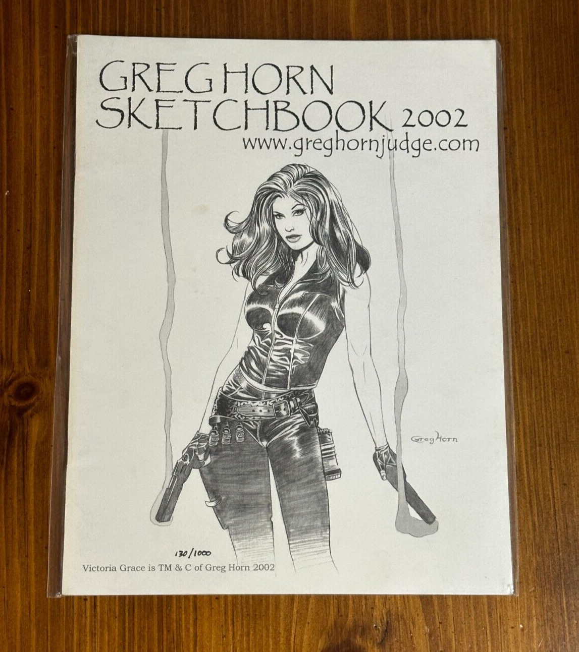 Greg Horn Sketchbook 2002 Limited Numbered 130/1000 OOP