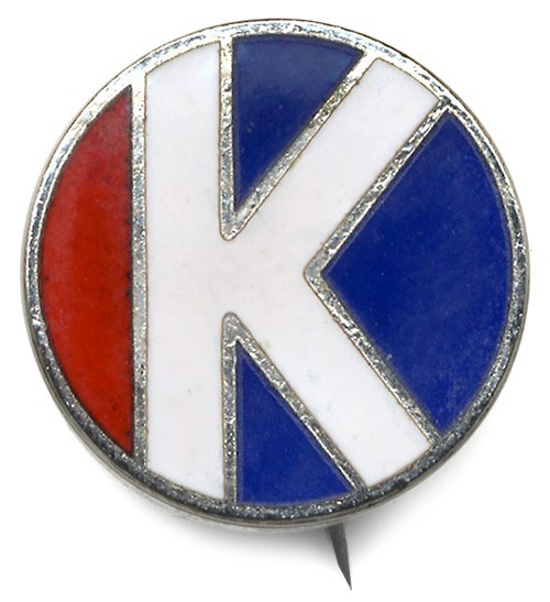 Official 1968 Robert F. Kennedy Primary Campaign Enamel Staff Pin Official 1968 Robert F. Kennedy Primary Campaign Enamel Staff Pin