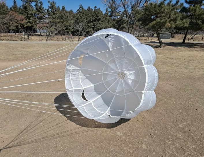 3.6Ft Nylon Aerospace Vintage Military Supply Drop Parachute 1.1m DIA 3.6Ft Nylon Aerospace Vintage Military Supply Drop Parachute 1.1m DIA