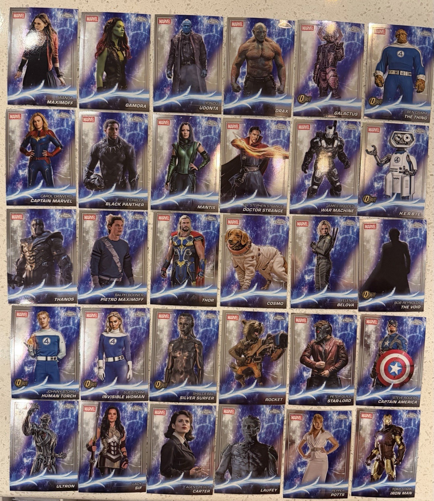 2025 Marvel Studios Chrome - Base - Complete your set 2025 Marvel Studios Chrome - Base - Complete your set