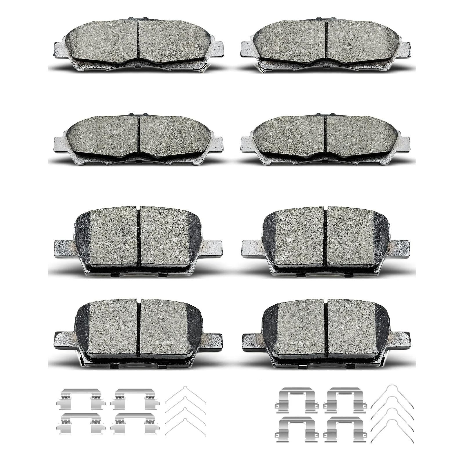 D1896 D1914 8pcs Ceramic Front Rear Brake Pads With Clips Fit For Buick Encla... D1896 D1914 8pcs Ceramic Front Rear Brake Pads With Clips Fit For Buick Encla...