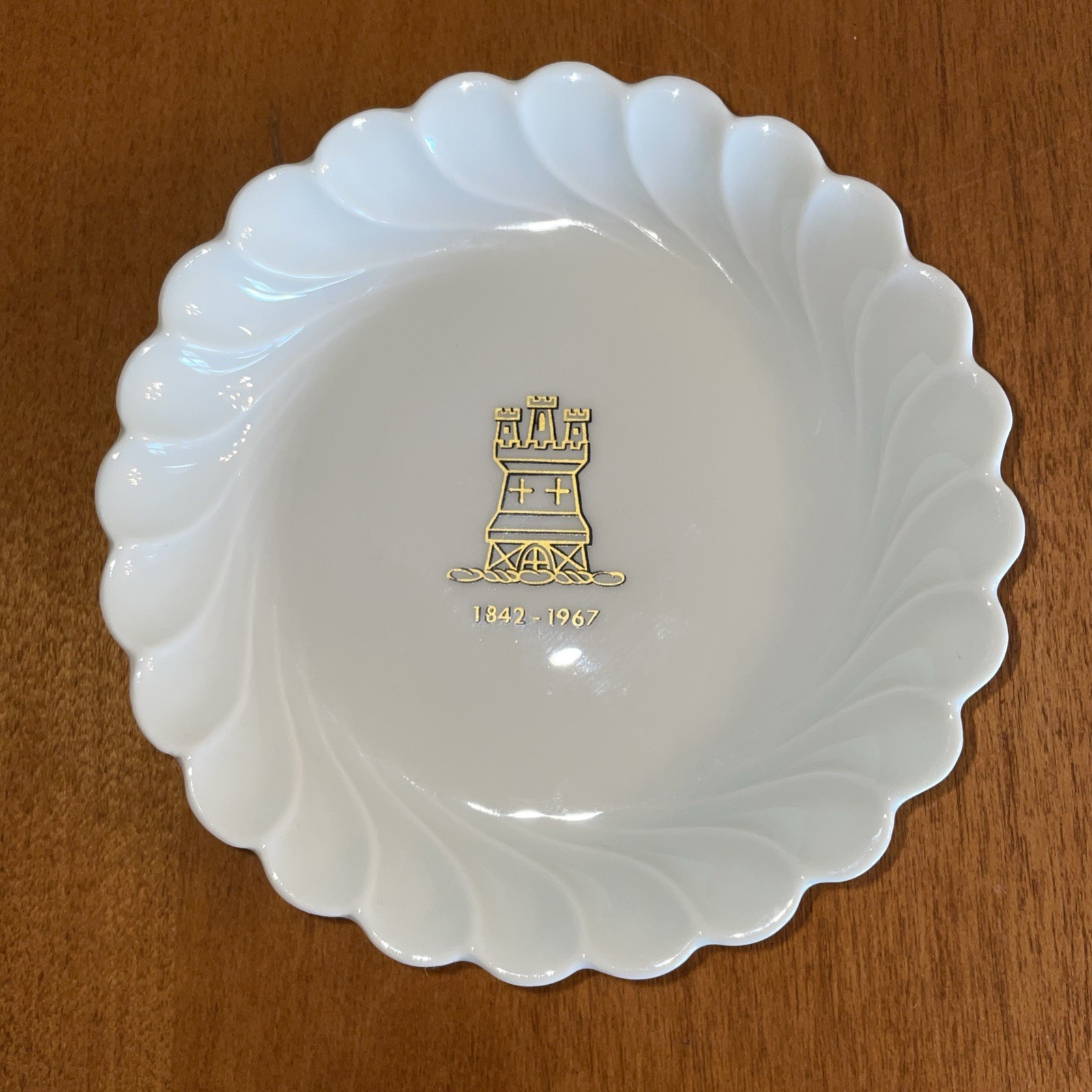 Haviland 125th Anniversary Commemorative Trinket Dish Coaster 4&3/8” Limoges