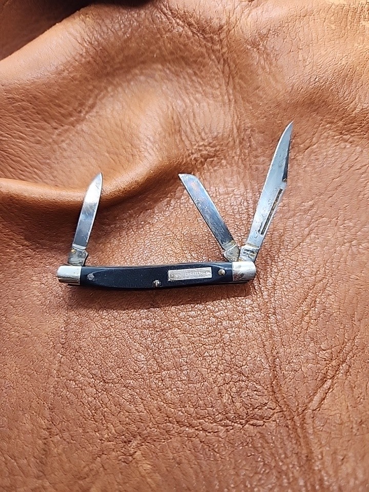Vintage Sears Craftsman USA Three Black Mini Stockman Folding Knife Vintage Sears Craftsman USA Three Black Mini Stockman Folding Knife