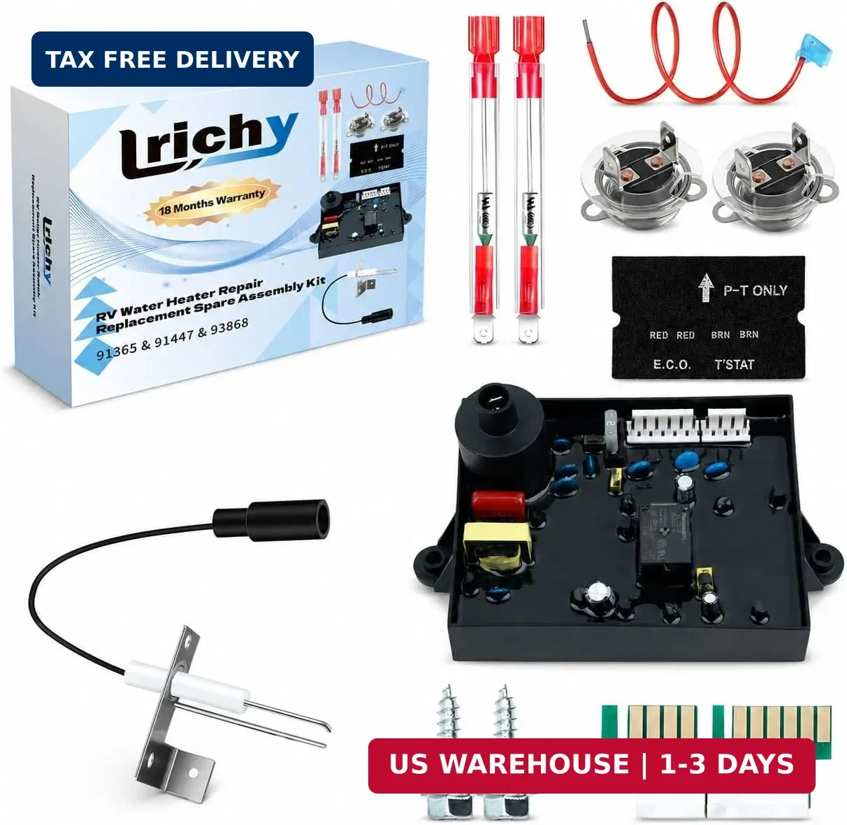 3 in 1 Value RV Water Heater Replacement Part Kit for Atwood/Dometic