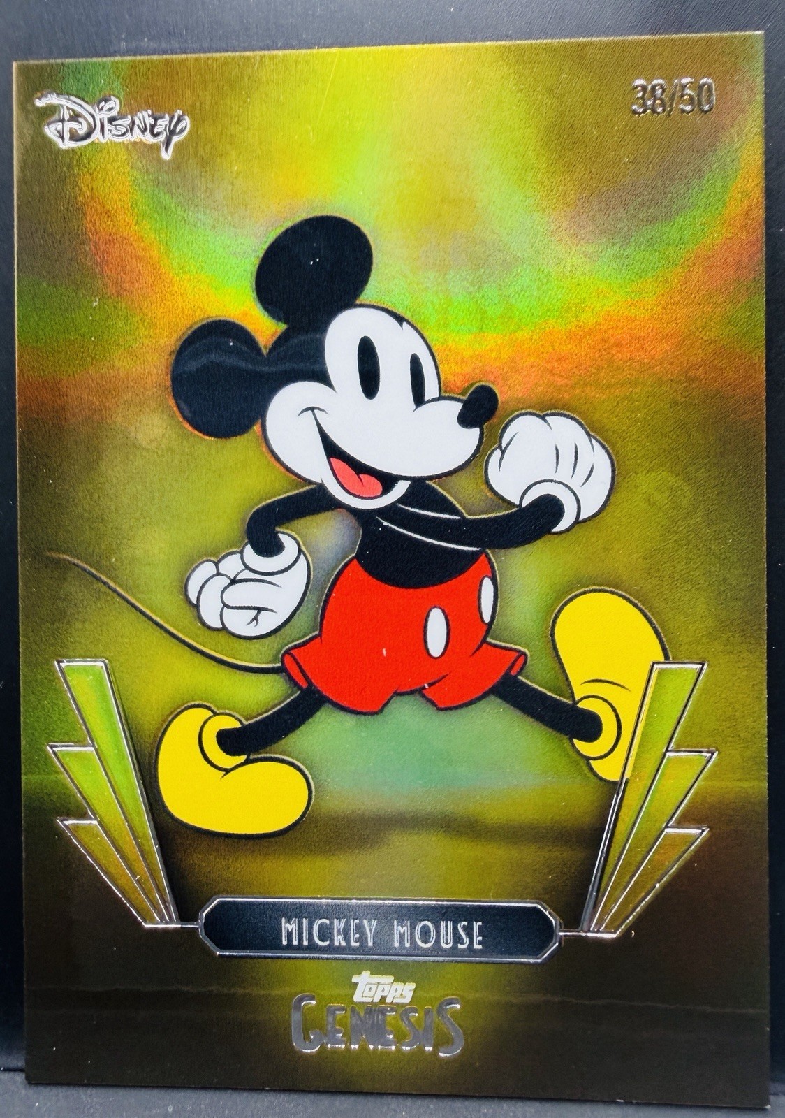 2025 Topps Disney Genesis Mickey Mouse Gold Foil /50