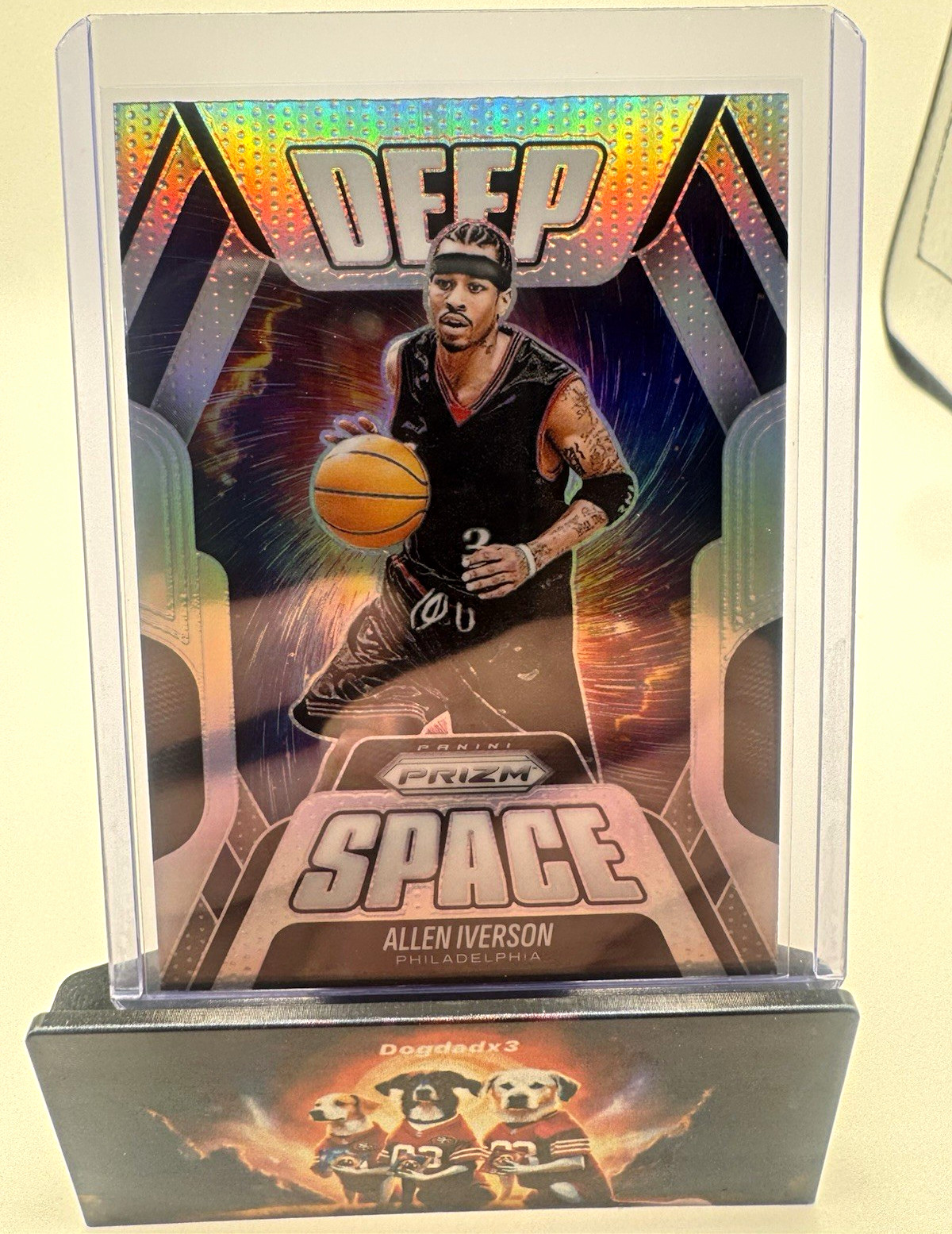 Panini 2025-26 Prizm Basketball Deep Space silver  Insert #15 Allen Iverson Card