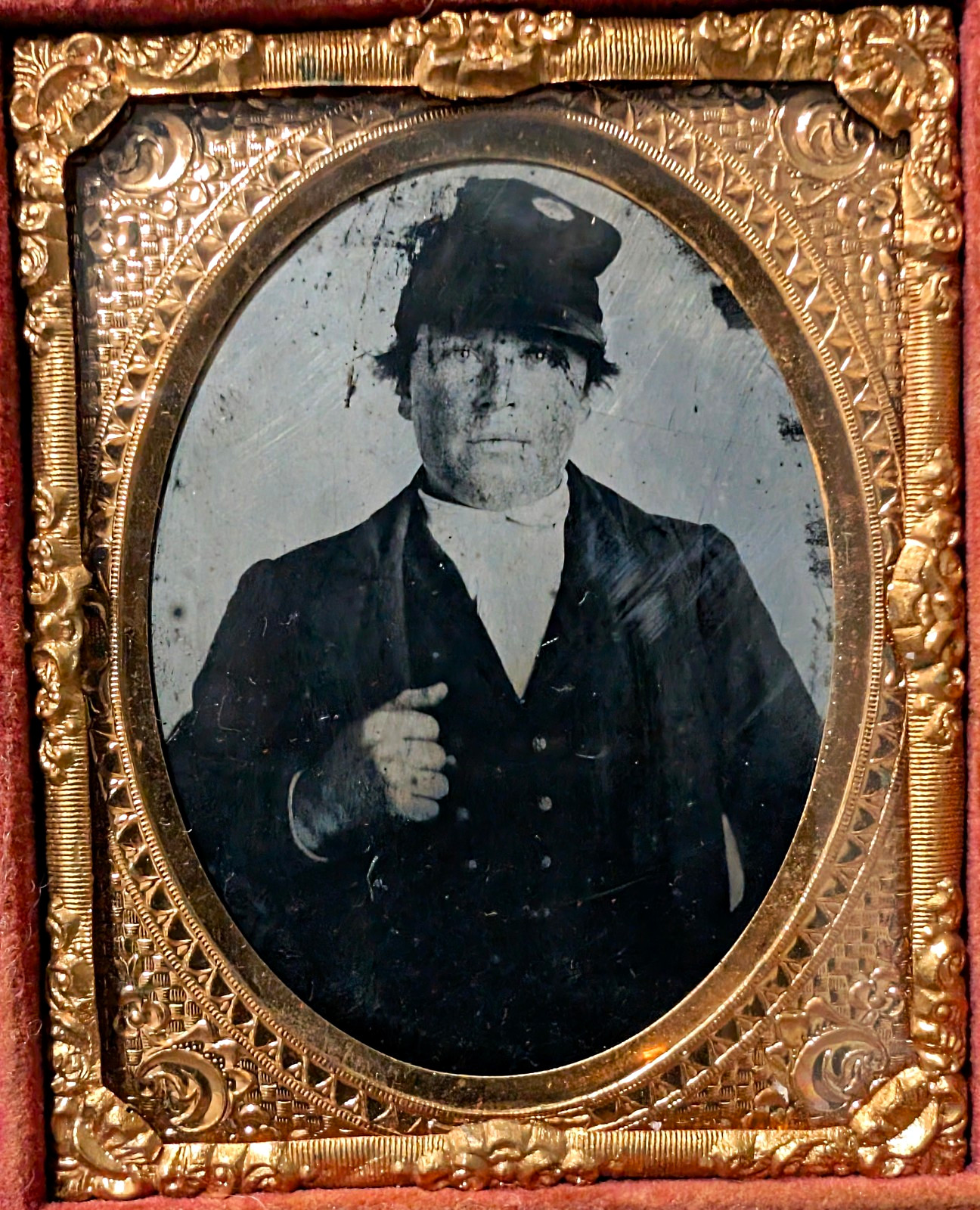 1/9th plate Confederate ambrotype North Carolina 1/9th plate Confederate ambrotype North Carolina