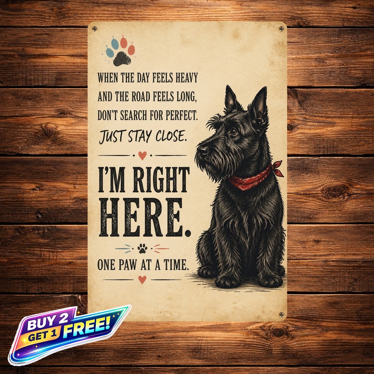 Scottish Terrier Dog Tin Sign 8x12 Retro Pet Portrait Home Metal Art Scottish Terrier Dog Tin Sign 8x12 Retro Pet Portrait Home Metal Art