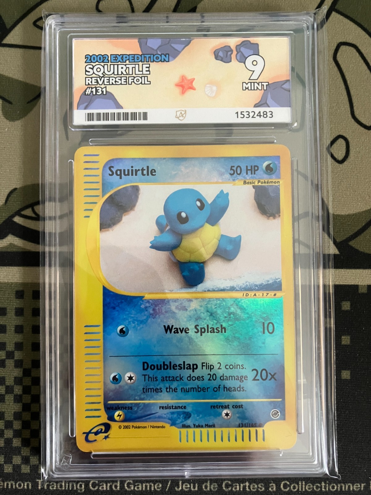 Pokemon TCG - Squirtle 131/165 REVERSE Holo - Expedition - ACE 9 Pokemon TCG - Squirtle 131/165 REVERSE Holo - Expedition - ACE 9