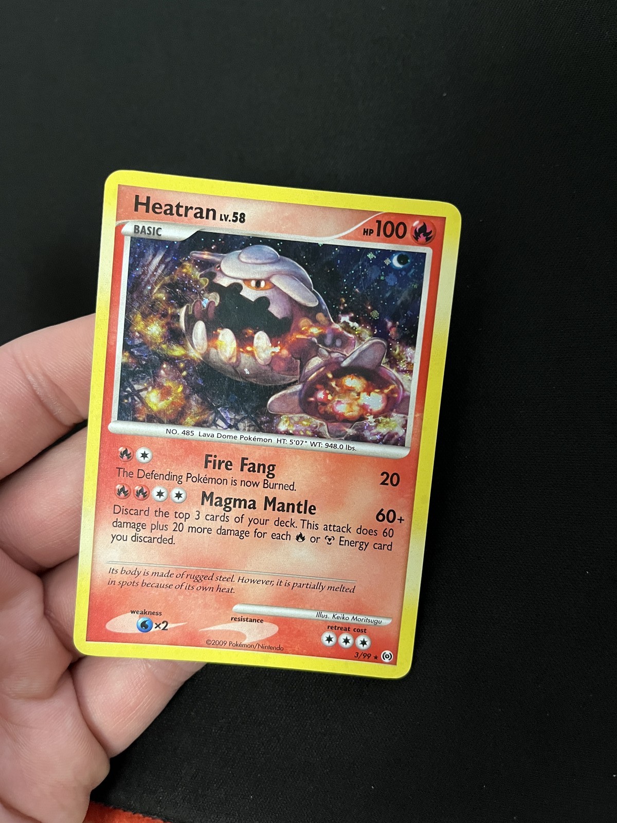 Heatran 3/99 LP Pokemon Cards Arceus Holo Rare Heatran 3/99 LP Pokemon Cards Arceus Holo Rare