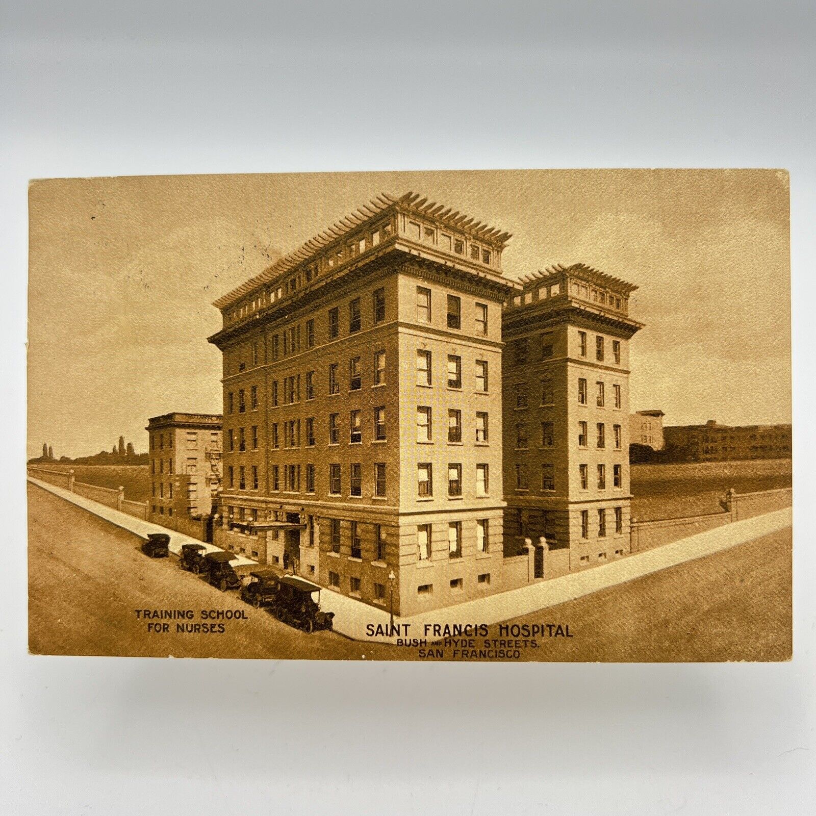 Vintage 1914 SF San Francisco Postcard St Francis Hospital Training School Nurse