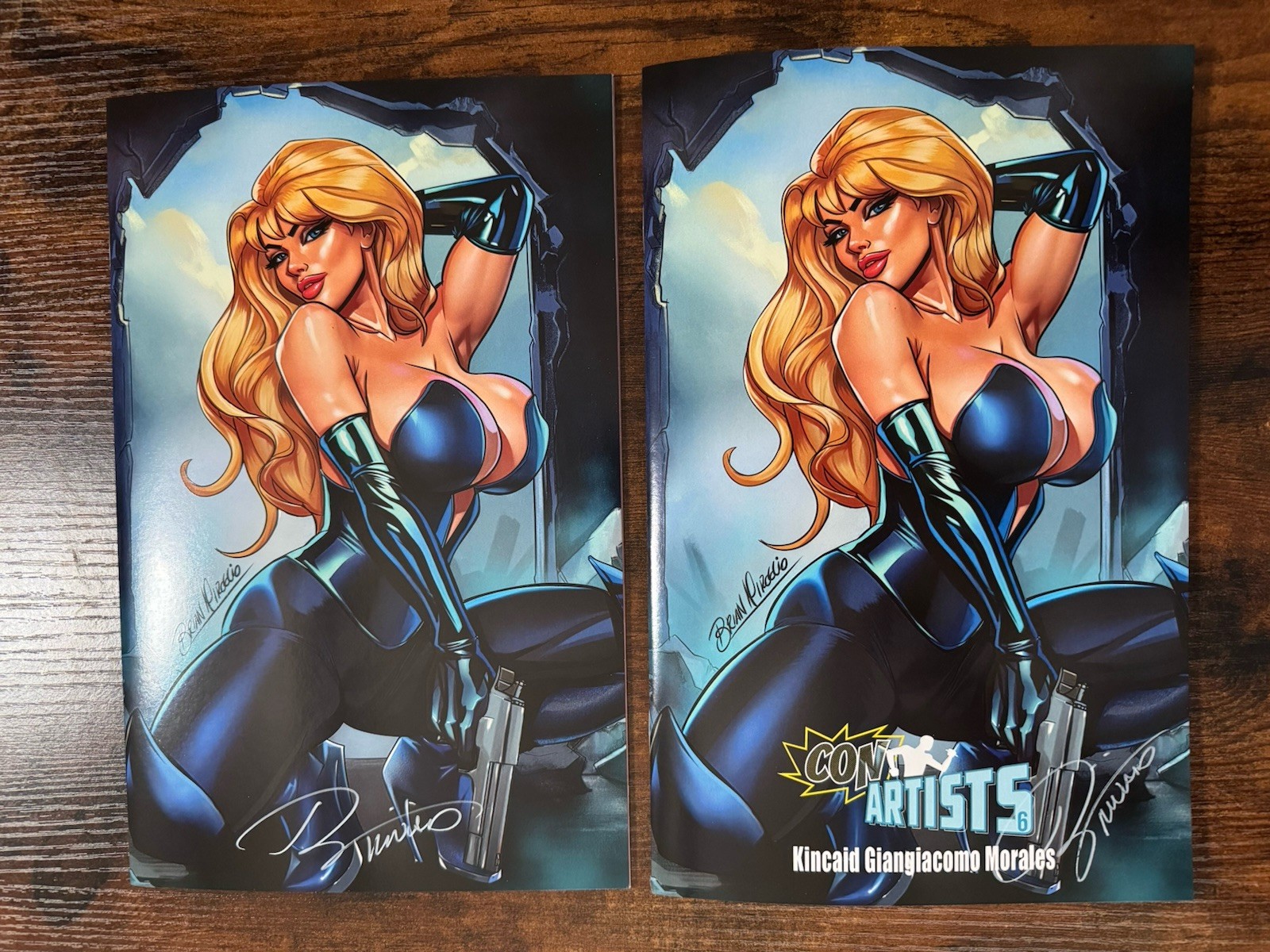 CON ARTISTS #6 VIRGIN & TRADE VARIANT Signed by Ryan Kincaid BOTH come with COA CON ARTISTS #6 VIRGIN & TRADE VARIANT Signed by Ryan Kincaid BOTH come with COA