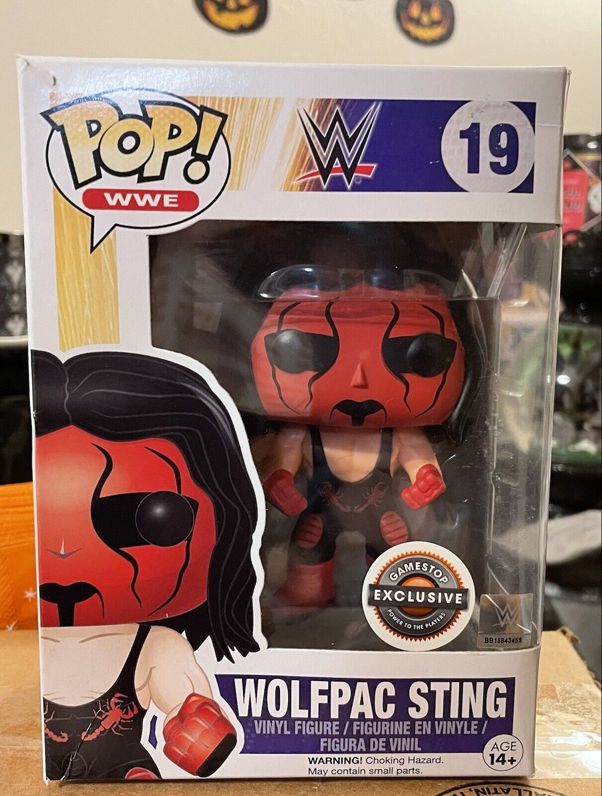 Funko Pop WWE Wolfpac Sting ( Red ) #19  Gamestop Exclusive Limited Edition