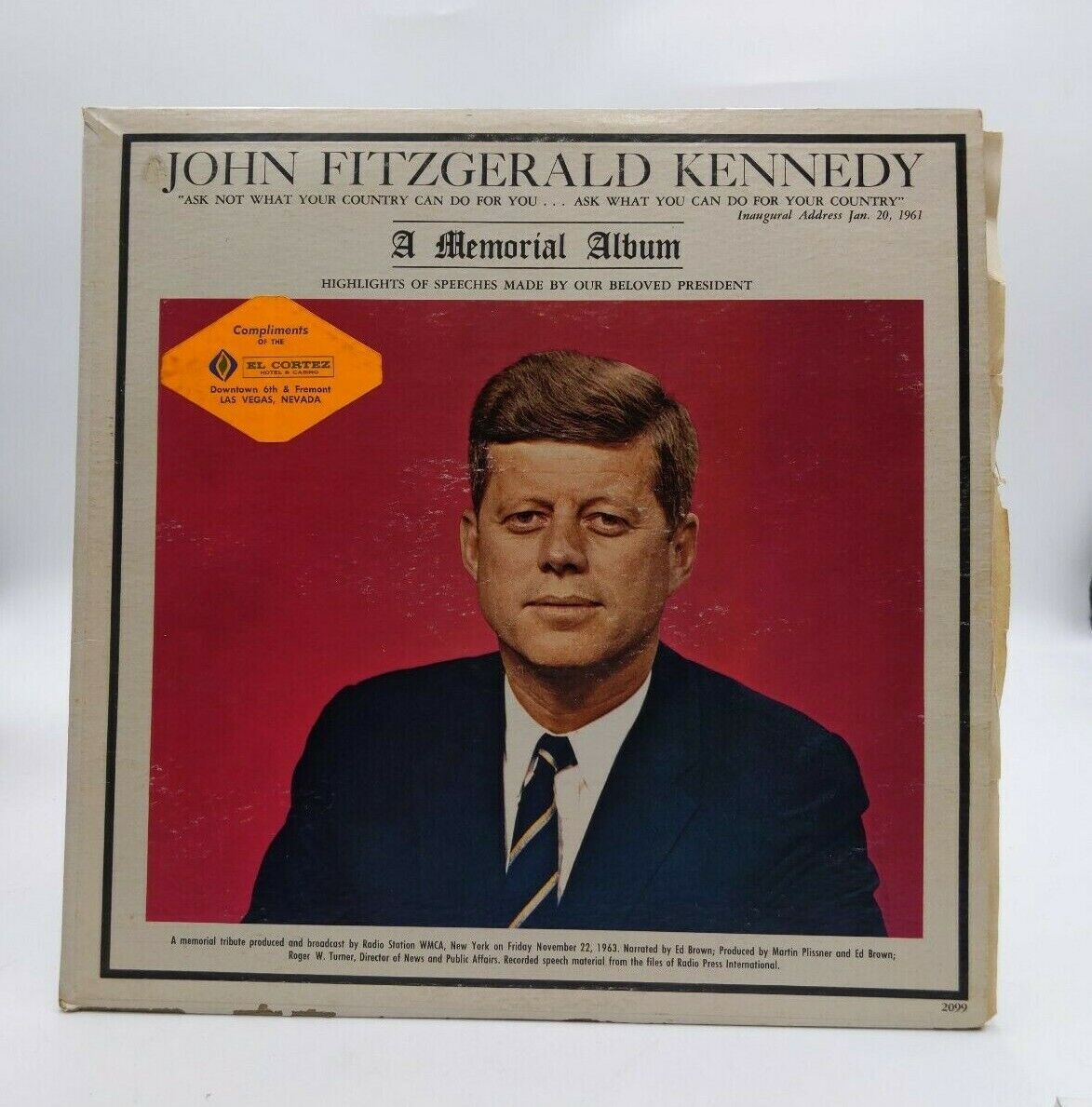 1963 Speeches John Fitzgerald Kennedy JFK A Memorial Tribute 33 RPM Record Album