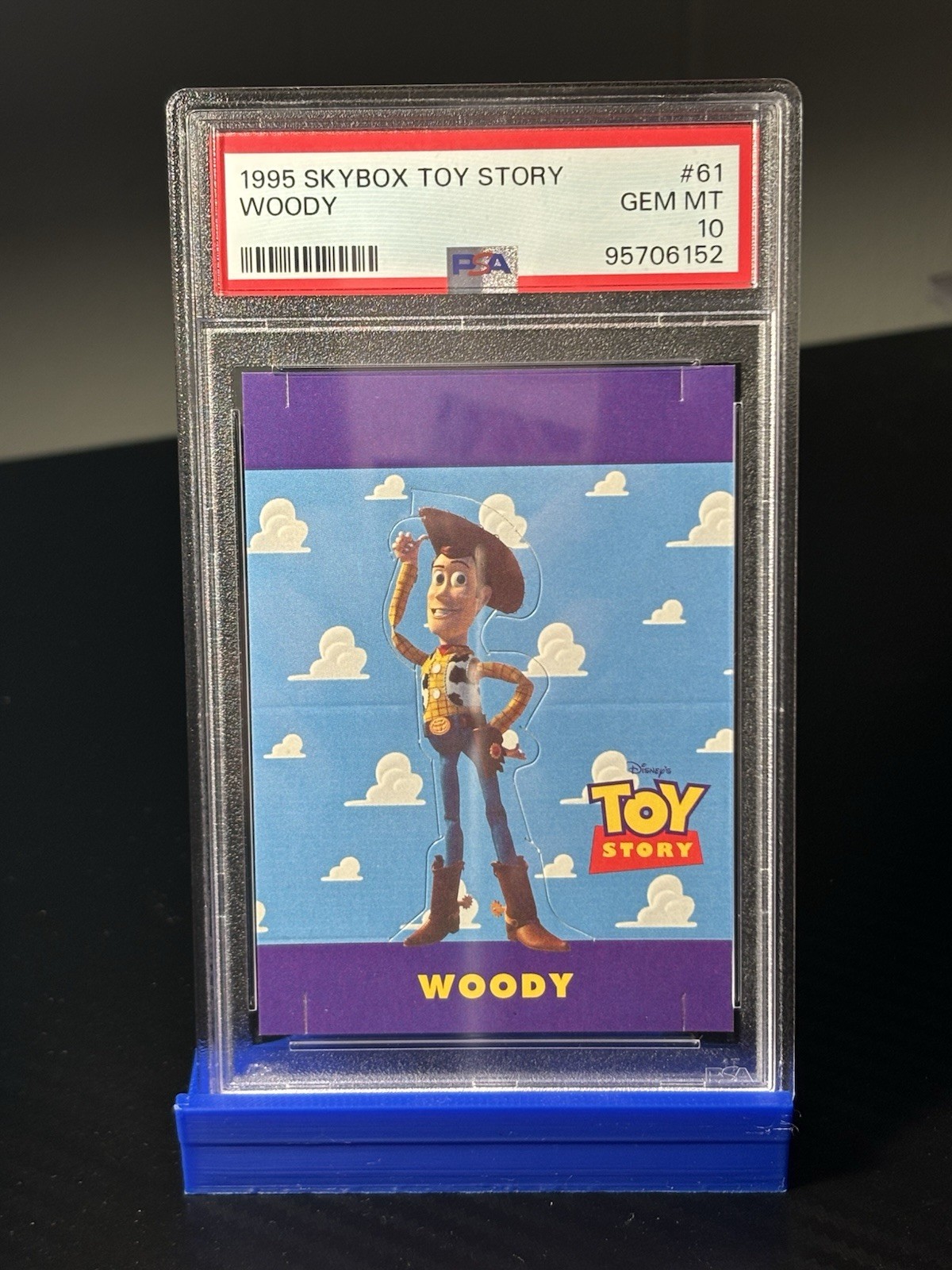SkyBox 1995 Toy Story #61 Woody Punch Out PSA 10 Trading Card POP 1