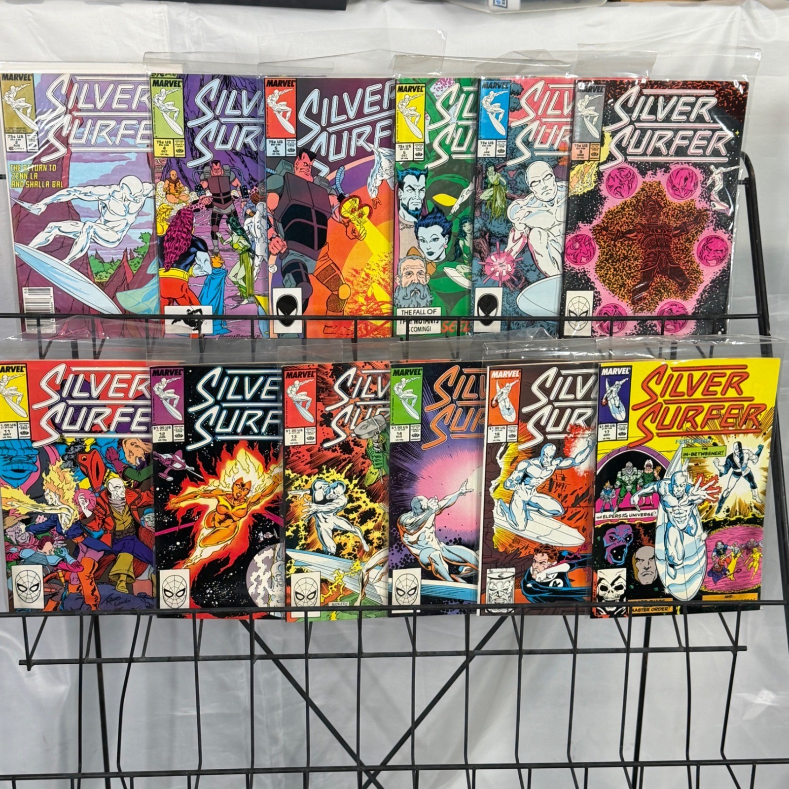 Marvel Silver Surfer Vol 3 2 4-7 9 11-14 16-17 lot Ron Lim Copper Age 1987 1988