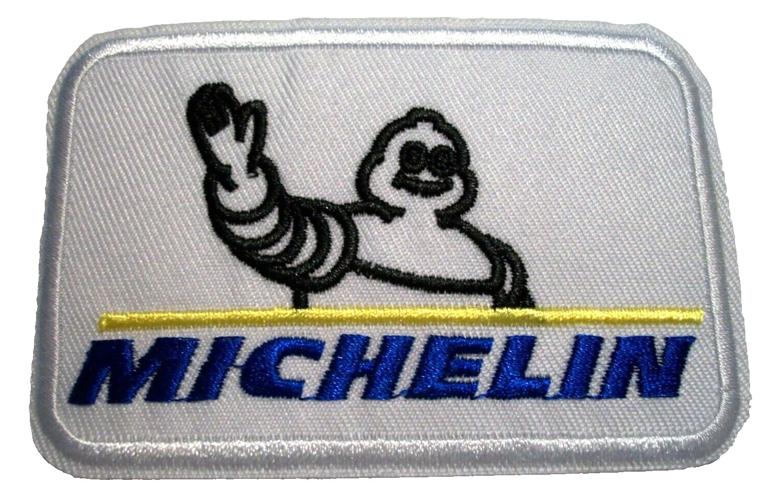 Michelin Tire Patch~Car Auto Racing~3 5/8" x 2 3/8"~Embroidered~Iron or Sew On
