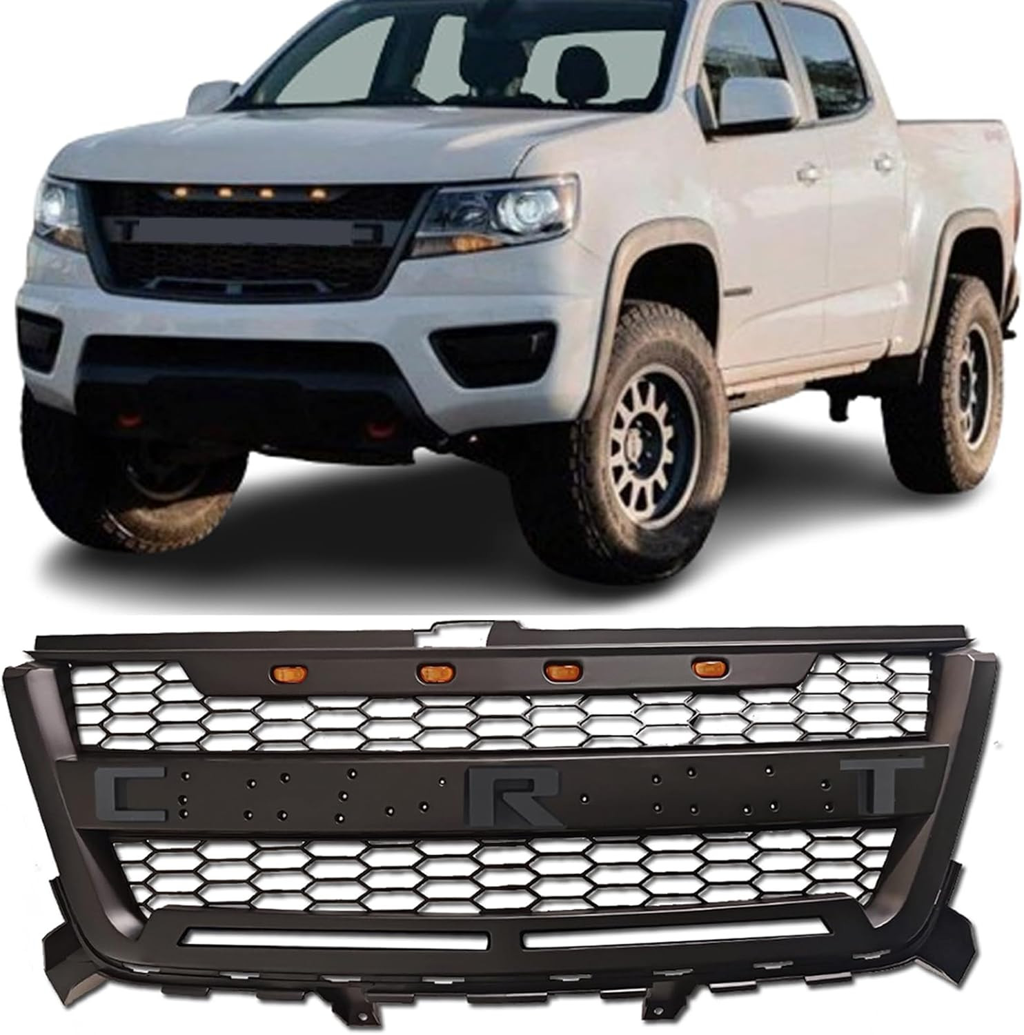 Front Grille Compatible with 2016 2017 2018 2019 2020 Colorado Replacement Front Front Grille Compatible with 2016 2017 2018 2019 2020 Colorado Replacement Front