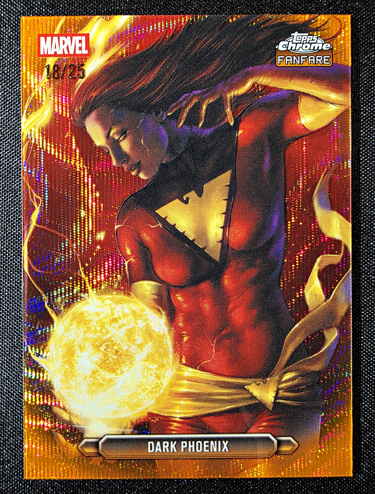 Topps 2026 Topps Chrome Marvel Comics Fanfare Dark Phoenix FF-21 Gold 18/25 Topps 2026 Topps Chrome Marvel Comics Fanfare Dark Phoenix FF-21 Gold 18/25
