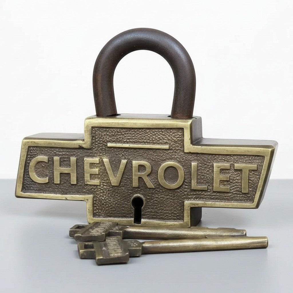 Chevrolet 1911 Solid Brass Lock with Keys Chevrolet 1911 Solid Brass Lock with Keys