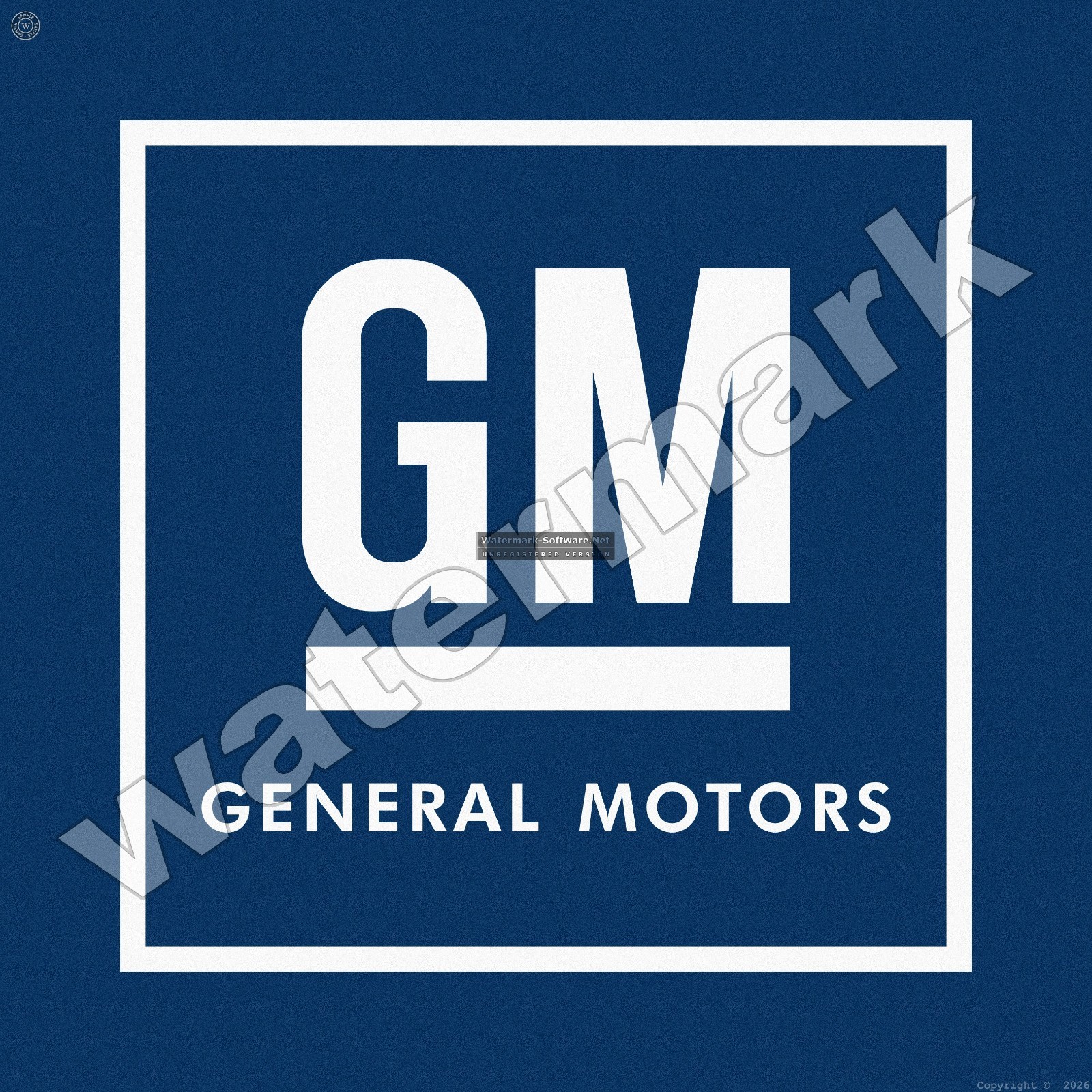 GM General Motors 12" x 12" Metal Sign GM General Motors 12" x 12" Metal Sign